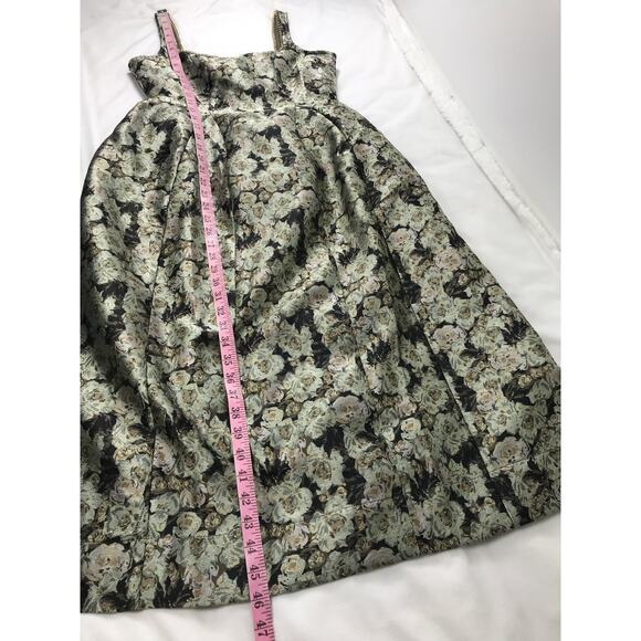 Anthropologie Maeve Sleeveless Fit Flare Midi Dress Square Neck Cocktail Holiday - Picture 16 of 16